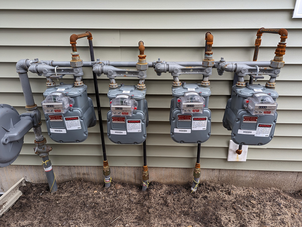 Energy used by the exterior units were 65% higher than the interior units!